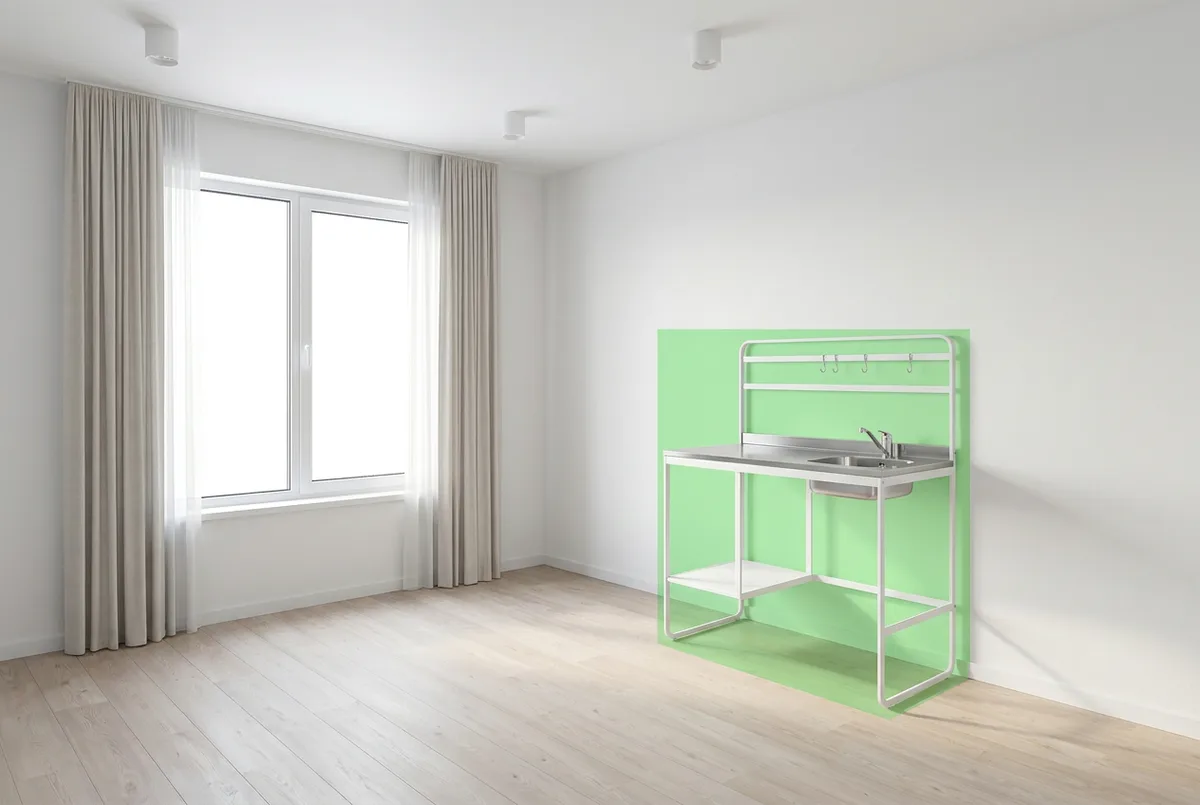 SUNNERSTA Kitchenette — Gemini 3 Pro Image