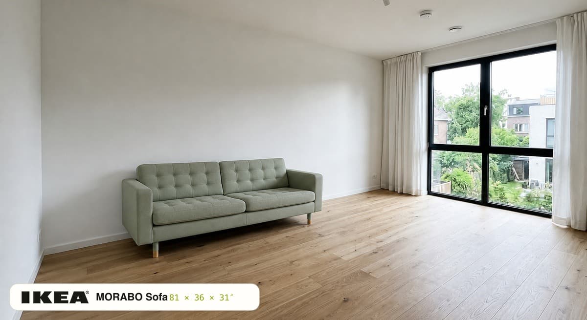 MORABO Sofa in the room after the try-on