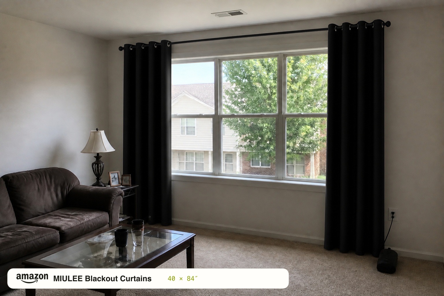 MIULEE Blackout Curtains in the same room